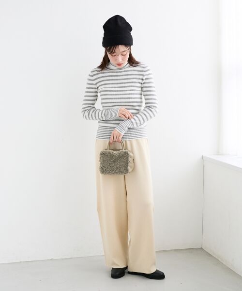 le.coeur blanc / ルクールブラン ニット・セーター | 《手洗い可能》リブタートルネックニット | 詳細18