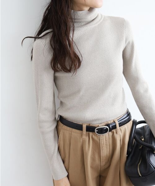 le.coeur blanc / ルクールブラン ニット・セーター | 《手洗い可能》リブタートルネックニット | 詳細29