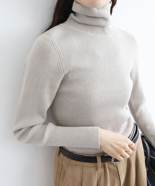 le.coeur blanc / ルクールブラン ニット・セーター | 《手洗い可能》リブタートルネックニット | 詳細30