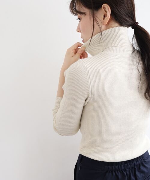 le.coeur blanc / ルクールブラン ニット・セーター | 《手洗い可能》リブタートルネックニット | 詳細7
