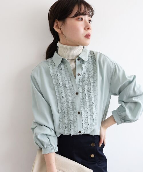 le.coeur blanc / ルクールブラン ニット・セーター | 《手洗い可能》リブタートルネックニット | 詳細9