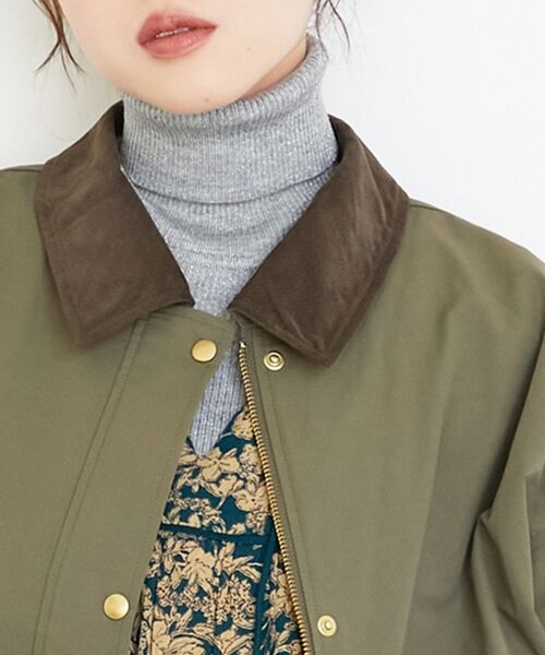 le.coeur blanc / ルクールブラン ニット・セーター | 《手洗い可能》リブタートルネックニット（グレー）