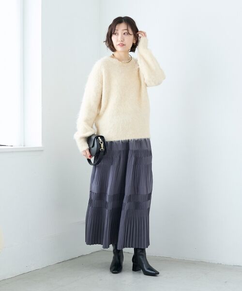 le.coeur blanc / ルクールブラン ニット・セーター | ソフトシャギーニットプルオーバー | 詳細15