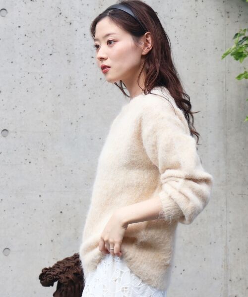 le.coeur blanc / ルクールブラン ニット・セーター | ソフトシャギーニットプルオーバー | 詳細4