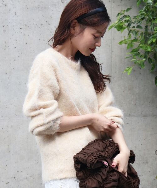 le.coeur blanc / ルクールブラン ニット・セーター | ソフトシャギーニットプルオーバー | 詳細5