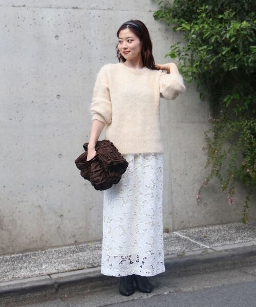 le.coeur blanc / ルクールブラン ニット・セーター | ソフトシャギーニットプルオーバー | 詳細9