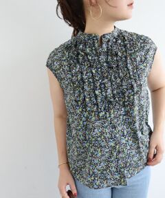 le.coeur blanc / ルクールブラン シャツ・ブラウス | 《手洗い可能》リバティフロントフリルブラウス