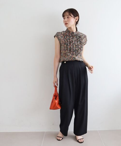 le.coeur blanc / ルクールブラン シャツ・ブラウス | 《手洗い可能》リバティフロントフリルブラウス | 詳細10