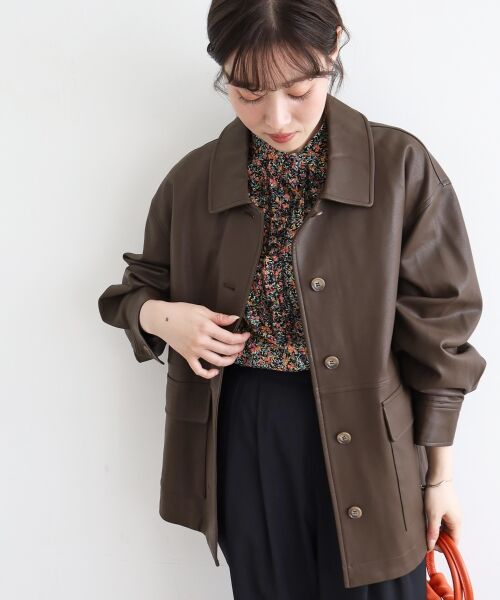 le.coeur blanc / ルクールブラン シャツ・ブラウス | 《手洗い可能》リバティフロントフリルブラウス | 詳細13