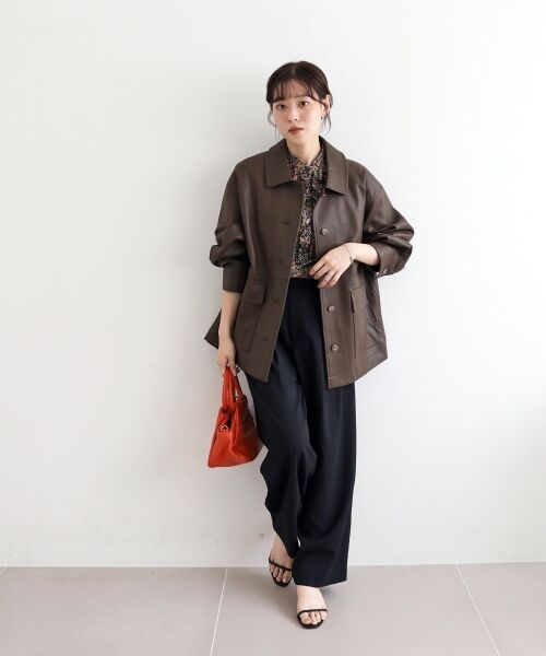 le.coeur blanc / ルクールブラン シャツ・ブラウス | 《手洗い可能》リバティフロントフリルブラウス | 詳細14