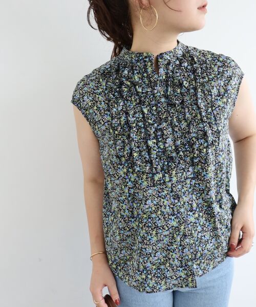 le.coeur blanc / ルクールブラン シャツ・ブラウス | 《手洗い可能》リバティフロントフリルブラウス | 詳細16