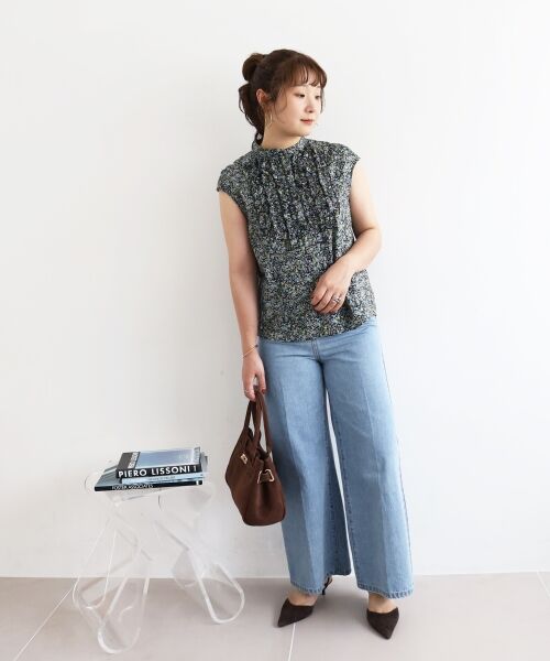 le.coeur blanc / ルクールブラン シャツ・ブラウス | 《手洗い可能》リバティフロントフリルブラウス | 詳細21