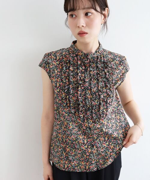 le.coeur blanc / ルクールブラン シャツ・ブラウス | 《手洗い可能》リバティフロントフリルブラウス | 詳細7