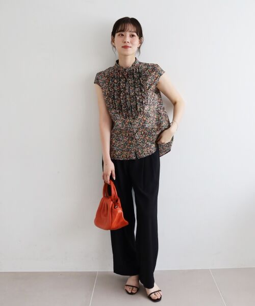 le.coeur blanc / ルクールブラン シャツ・ブラウス | 《手洗い可能》リバティフロントフリルブラウス | 詳細9