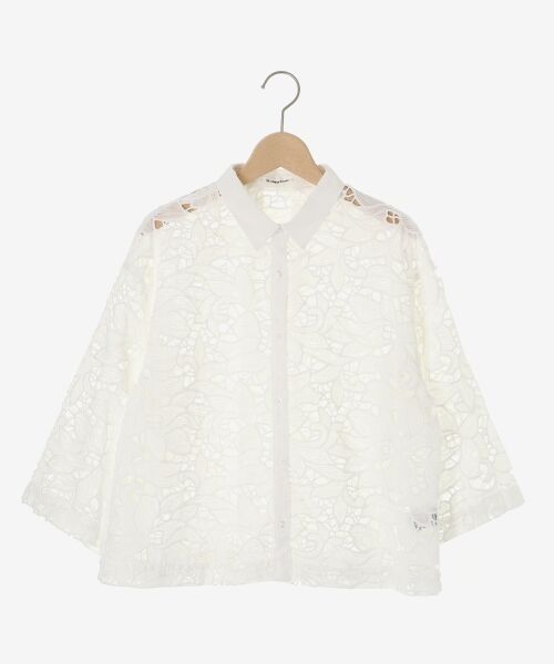 le.coeur blanc / ルクールブラン シャツ・ブラウス | モチーフレースシャツ | 詳細1
