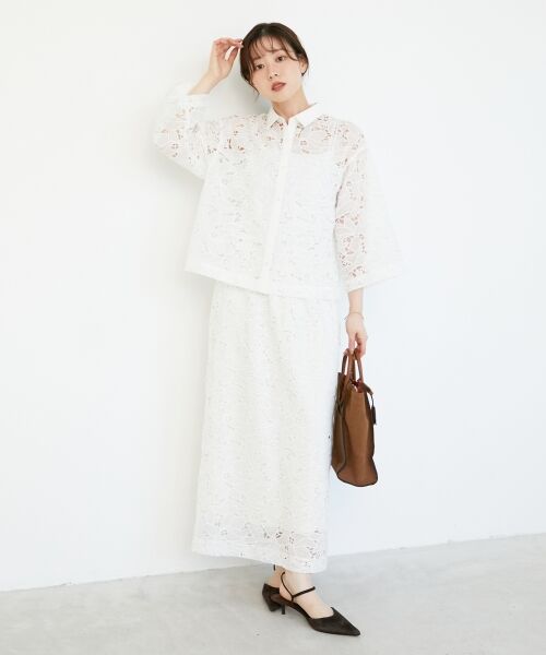 le.coeur blanc / ルクールブラン シャツ・ブラウス | モチーフレースシャツ | 詳細10