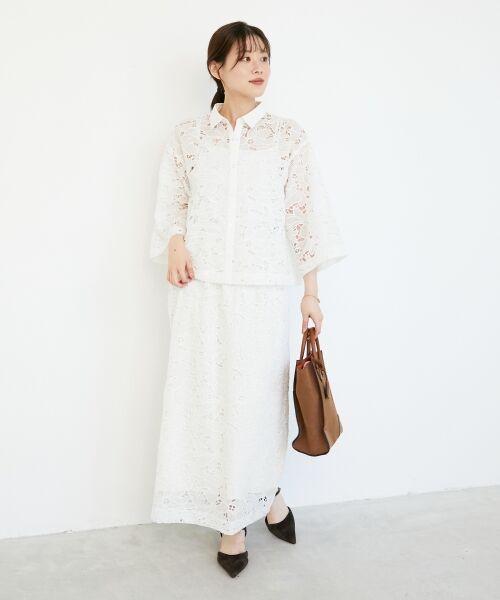 le.coeur blanc / ルクールブラン シャツ・ブラウス | モチーフレースシャツ | 詳細11
