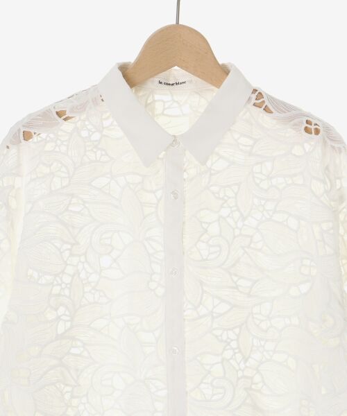 le.coeur blanc / ルクールブラン シャツ・ブラウス | モチーフレースシャツ | 詳細27