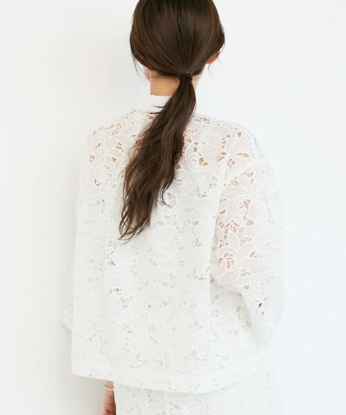 le.coeur blanc / ルクールブラン シャツ・ブラウス | モチーフレースシャツ | 詳細7
