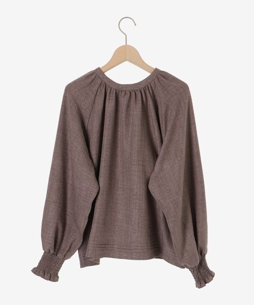 le.coeur blanc / ルクールブラン シャツ・ブラウス | ウールタッチ袖シャーリングブラウス | 詳細24