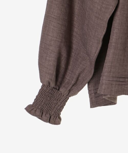 le.coeur blanc / ルクールブラン シャツ・ブラウス | ウールタッチ袖シャーリングブラウス | 詳細26