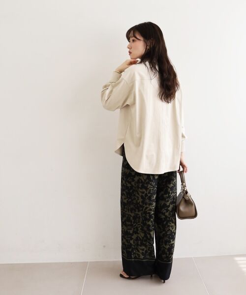 le.coeur blanc / ルクールブラン シャツ・ブラウス | リバーフェイクスエードオーバーシャツ | 詳細10