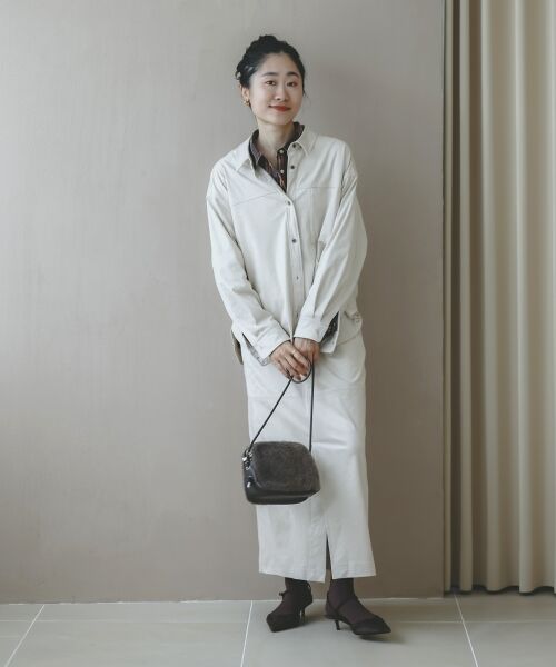 le.coeur blanc / ルクールブラン シャツ・ブラウス | リバーフェイクスエードオーバーシャツ | 詳細13