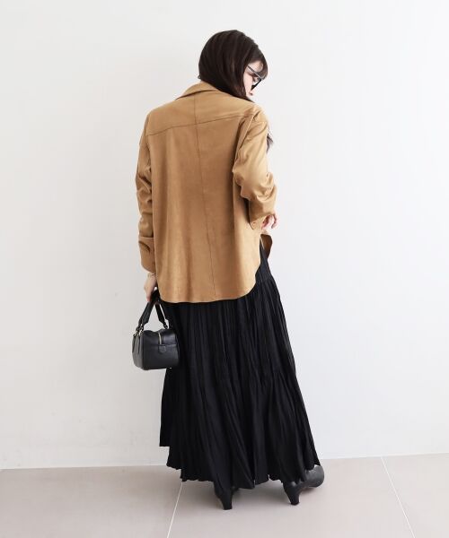 le.coeur blanc / ルクールブラン シャツ・ブラウス | リバーフェイクスエードオーバーシャツ | 詳細30