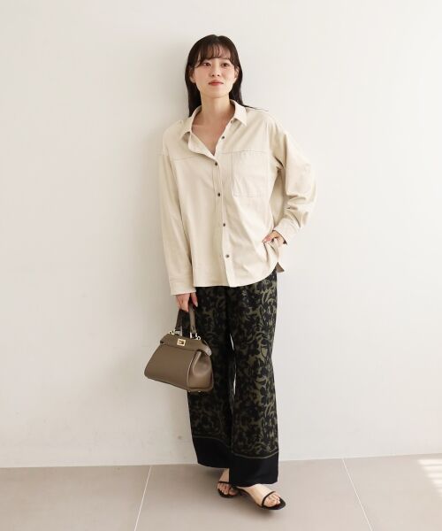 le.coeur blanc / ルクールブラン シャツ・ブラウス | リバーフェイクスエードオーバーシャツ | 詳細7