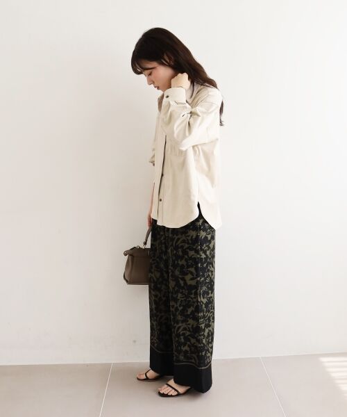 le.coeur blanc / ルクールブラン シャツ・ブラウス | リバーフェイクスエードオーバーシャツ | 詳細8