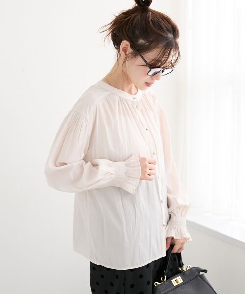 le.coeur blanc / ルクールブラン シャツ・ブラウス | パウダーサテン2WAYブラウス | 詳細11