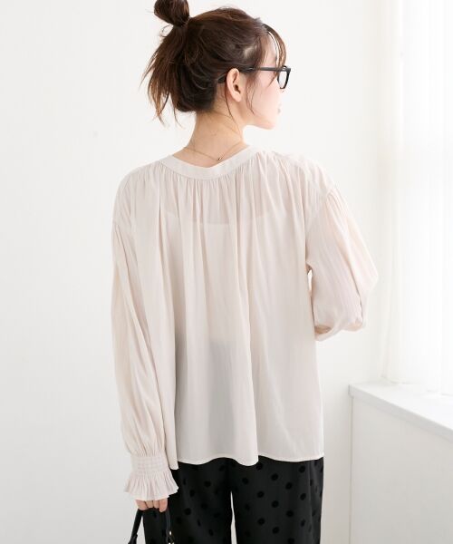 le.coeur blanc / ルクールブラン シャツ・ブラウス | パウダーサテン2WAYブラウス | 詳細12