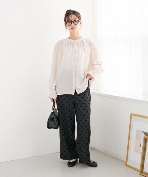 le.coeur blanc / ルクールブラン シャツ・ブラウス | パウダーサテン2WAYブラウス | 詳細13