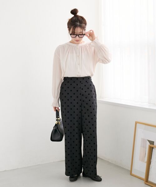 le.coeur blanc / ルクールブラン シャツ・ブラウス | パウダーサテン2WAYブラウス | 詳細14