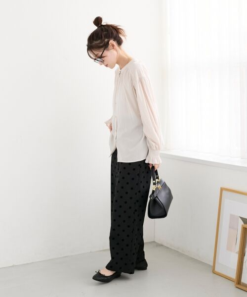 le.coeur blanc / ルクールブラン シャツ・ブラウス | パウダーサテン2WAYブラウス | 詳細15