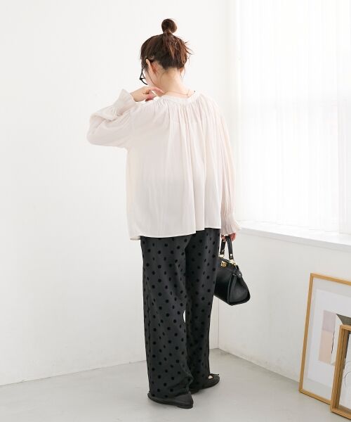 le.coeur blanc / ルクールブラン シャツ・ブラウス | パウダーサテン2WAYブラウス | 詳細16