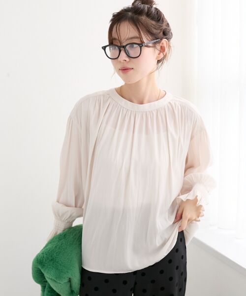 le.coeur blanc / ルクールブラン シャツ・ブラウス | パウダーサテン2WAYブラウス | 詳細2