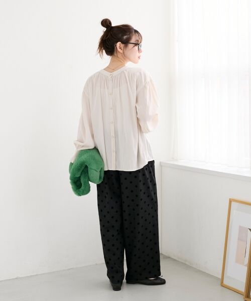 le.coeur blanc / ルクールブラン シャツ・ブラウス | パウダーサテン2WAYブラウス | 詳細21