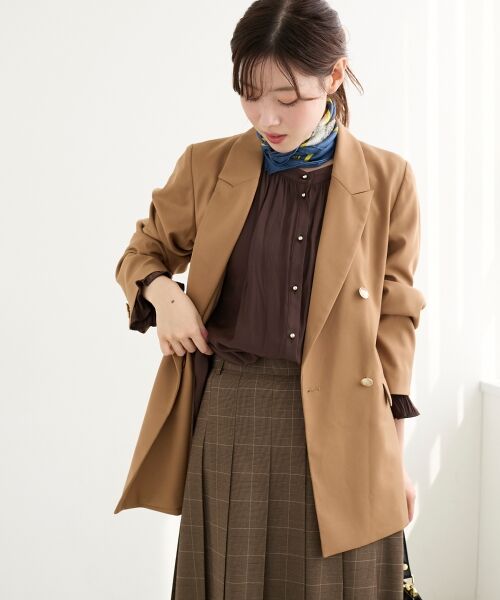 le.coeur blanc / ルクールブラン シャツ・ブラウス | パウダーサテン2WAYブラウス | 詳細25