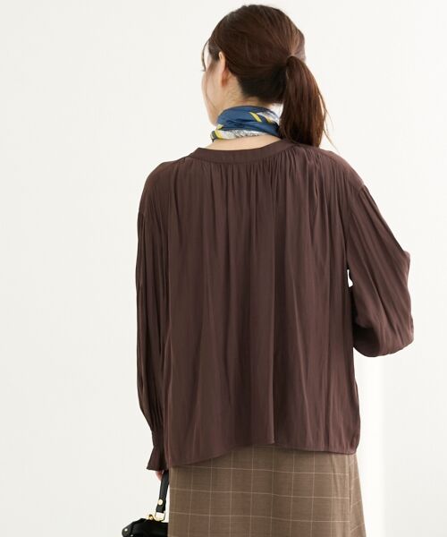 le.coeur blanc / ルクールブラン シャツ・ブラウス | パウダーサテン2WAYブラウス | 詳細30