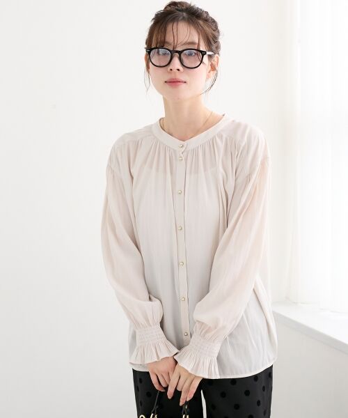 le.coeur blanc / ルクールブラン シャツ・ブラウス | パウダーサテン2WAYブラウス | 詳細7