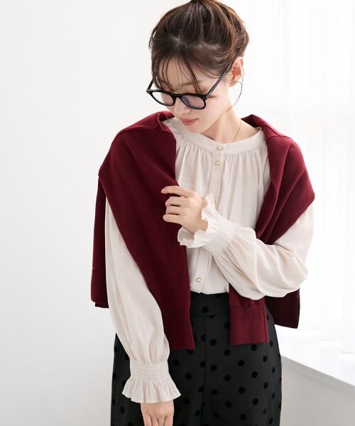 le.coeur blanc / ルクールブラン シャツ・ブラウス | パウダーサテン2WAYブラウス | 詳細9