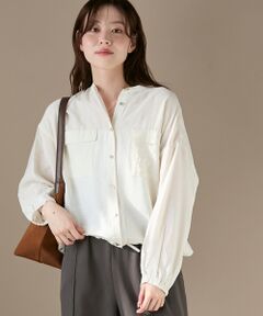 le.coeur blanc / ルクールブラン シャツ・ブラウス | 《手洗い可能》ヴィンテージライクドロストブラウス