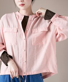 le.coeur blanc / ルクールブラン シャツ・ブラウス | 《手洗い可能》ヴィンテージライクドロストブラウス