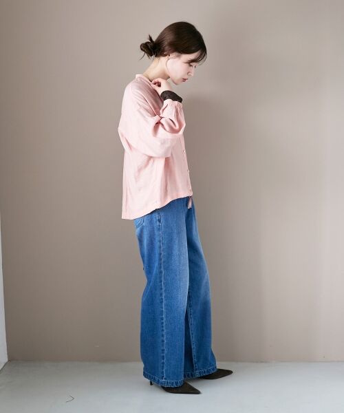 le.coeur blanc / ルクールブラン シャツ・ブラウス | 《手洗い可能》ヴィンテージライクドロストブラウス | 詳細12