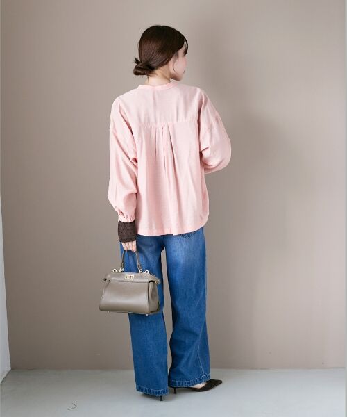 le.coeur blanc / ルクールブラン シャツ・ブラウス | 《手洗い可能》ヴィンテージライクドロストブラウス | 詳細13