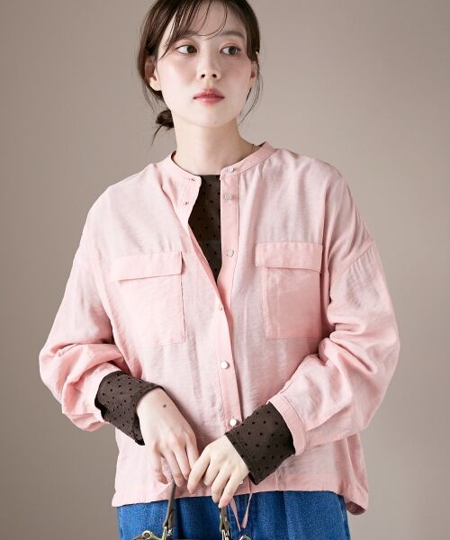 le.coeur blanc / ルクールブラン シャツ・ブラウス | 《手洗い可能》ヴィンテージライクドロストブラウス | 詳細2