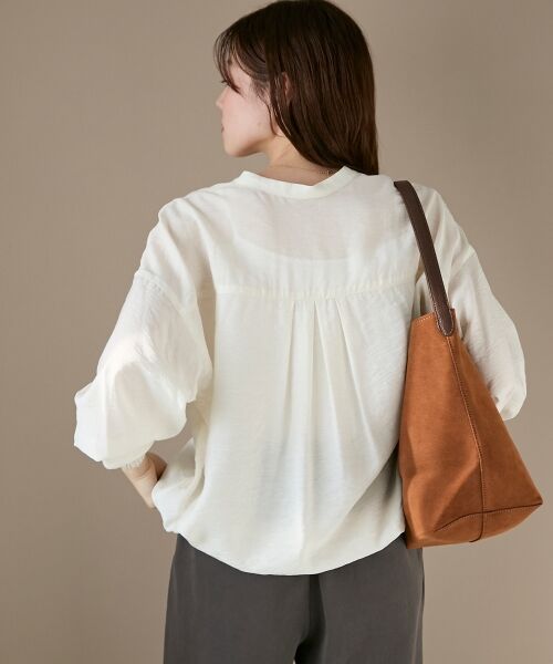 le.coeur blanc / ルクールブラン シャツ・ブラウス | 《手洗い可能》ヴィンテージライクドロストブラウス | 詳細20