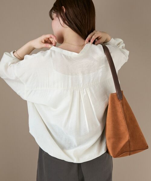 le.coeur blanc / ルクールブラン シャツ・ブラウス | 《手洗い可能》ヴィンテージライクドロストブラウス | 詳細21
