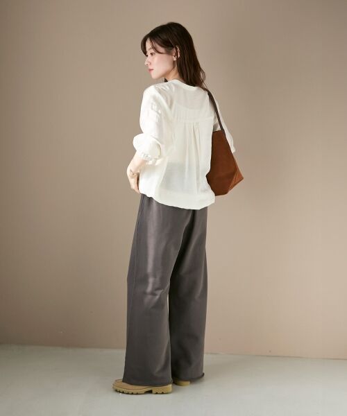 le.coeur blanc / ルクールブラン シャツ・ブラウス | 《手洗い可能》ヴィンテージライクドロストブラウス | 詳細25